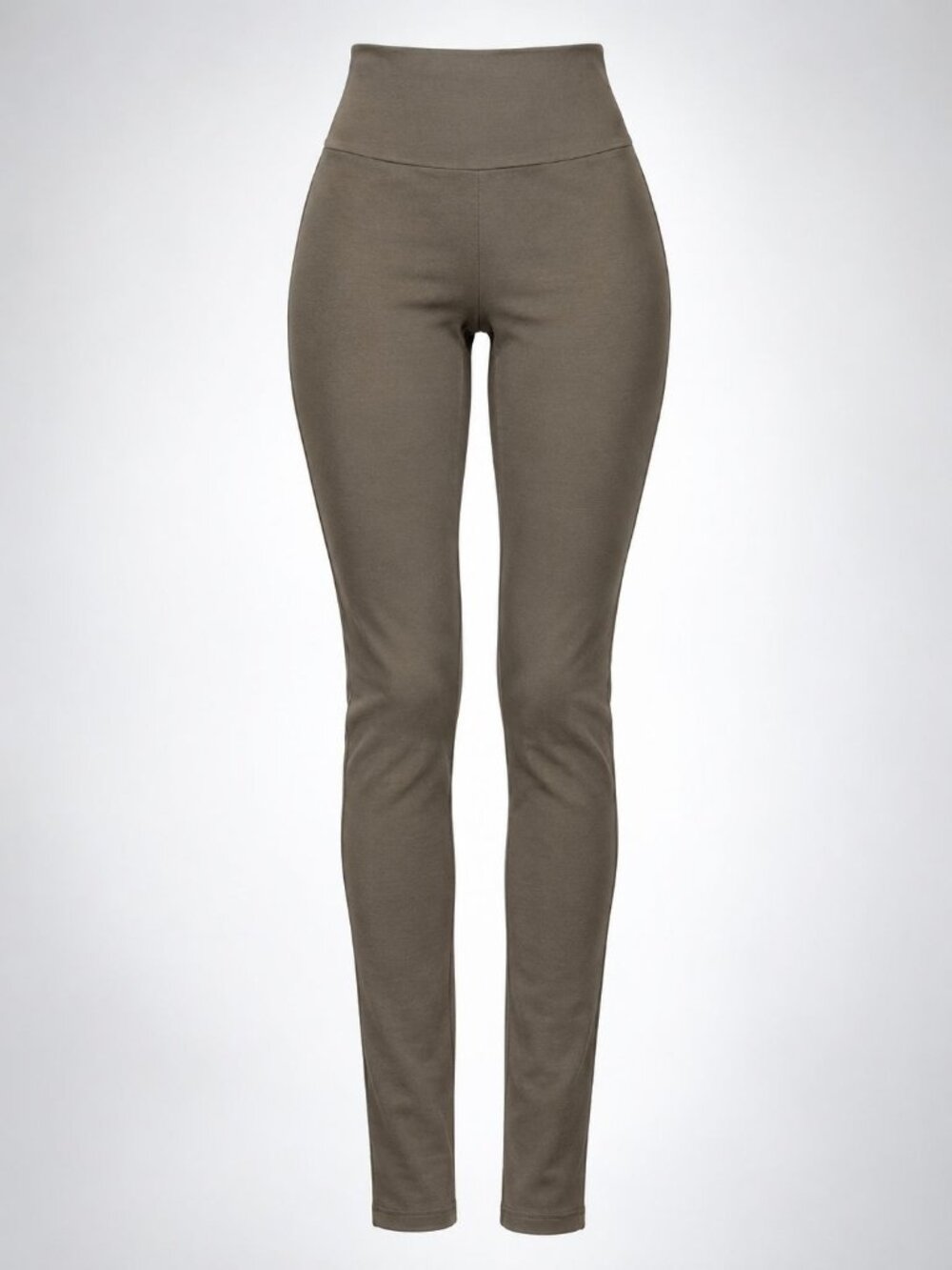 SPANX High-Waisted Shaping Leggings - Seamless Compression Shale Brown Size M